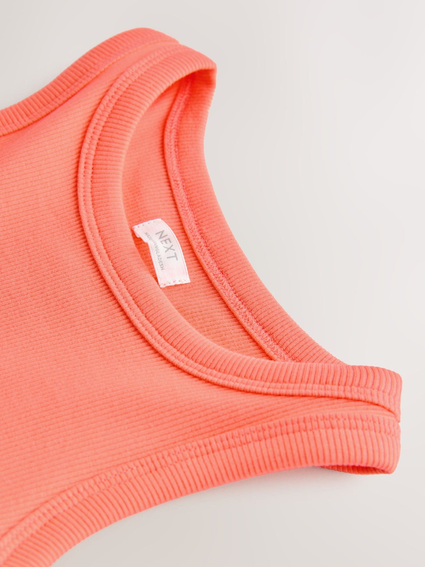 Bright Orange Jersey Woven Mix Sleeveless Dress (3-16yrs) image 8
