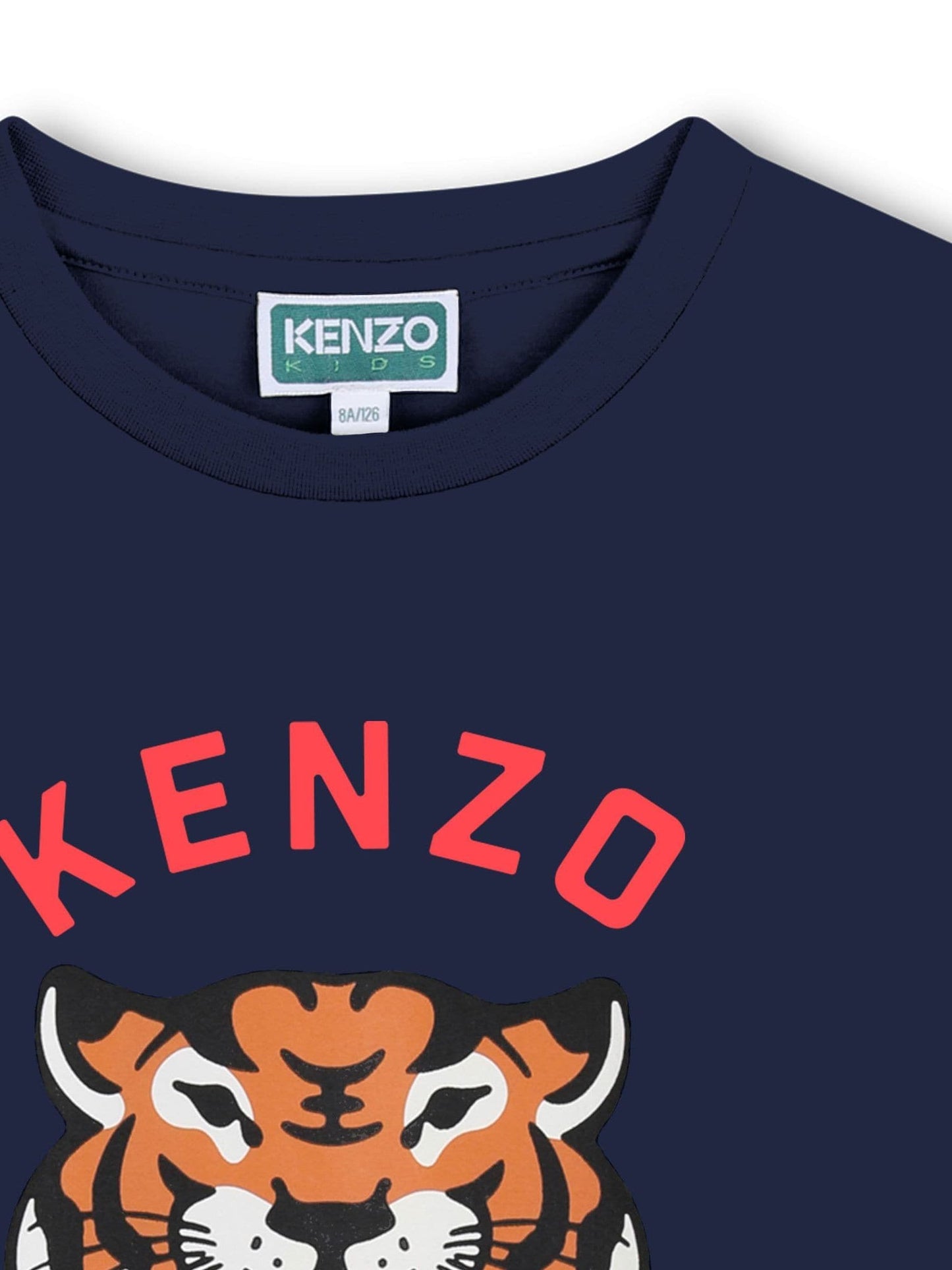 KENZO KIDS Blue Graphic Logo Crew Neck Short Sleeve T-Shirt image 3
