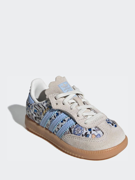 adidas Originals Blue Samba Og X Liberty London Elastic Lace Shoes image 2