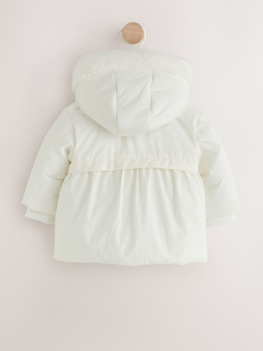 White Puffer Baby Jacket (0mths-2yrs) - image 2