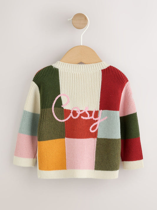 Dsiney Kidz - Patchwork Autumnal Crochet Baby Cardigan (0mths-2yrs) image 2