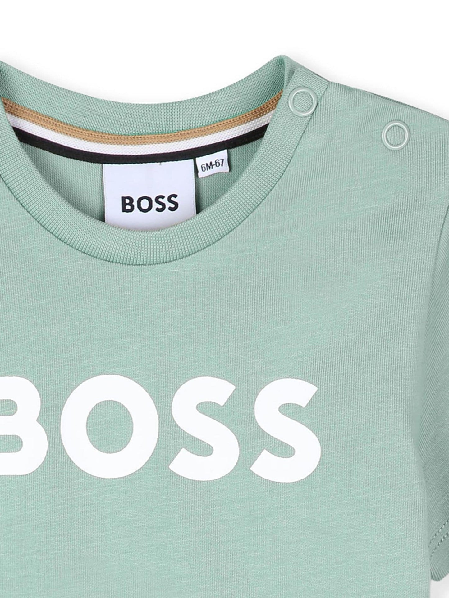 BOSS Blue Baby Logo Short Sleeve T-Shirt image 3