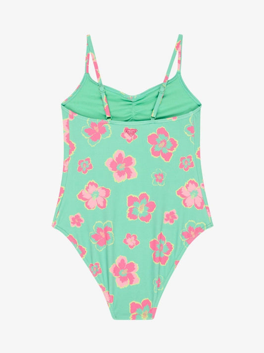 Dsiney Kidz - Roxy Green Floral Tropicool Ruffle Swimsuit image 2