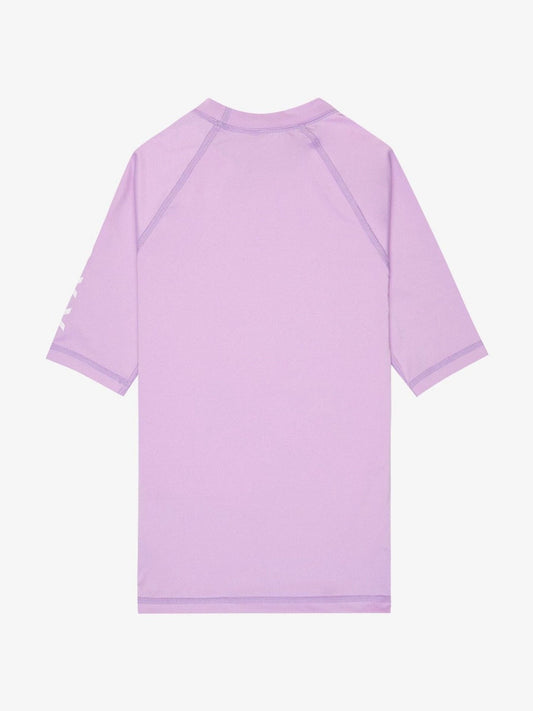 Dsiney Kidz - Roxy Purple Whole Hearted Short Sleeve Logo Rash Vest image 2