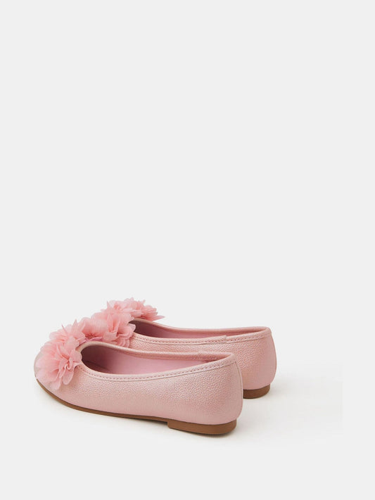 Angels By Accessorize Pink Corsage Flower Ballet Flats image 2