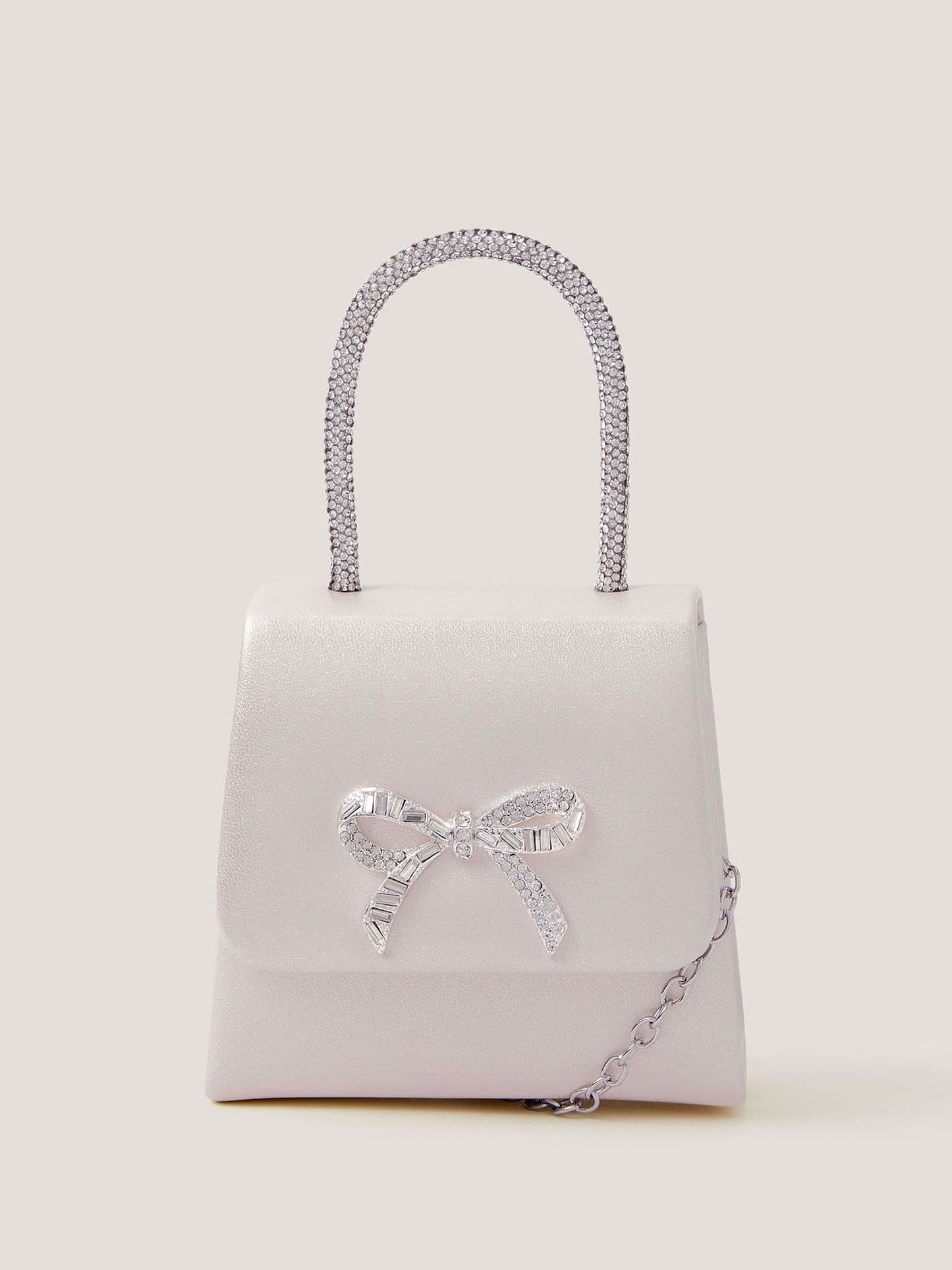 Monsoon Cream Sparkle Bow Bag image 1