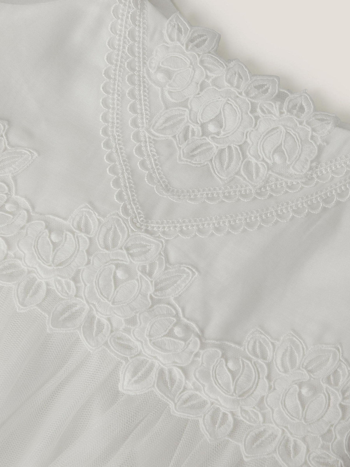 Dsiney Kidz - Monsoon Cream Floella Floral Lace Maxi Dress image 4