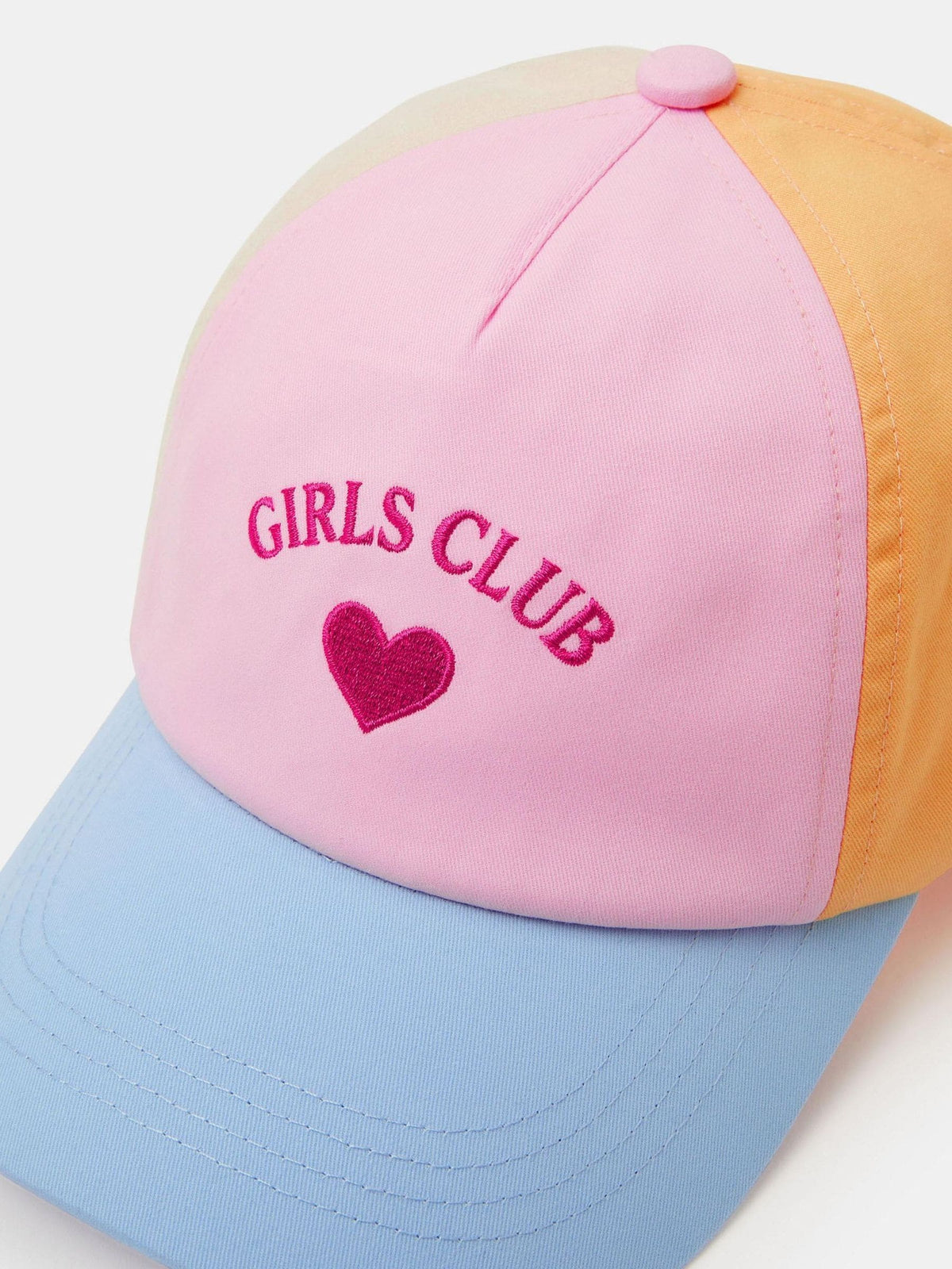 Angels By Accessorize Pink Club Colourblock Baseball Cap image 2