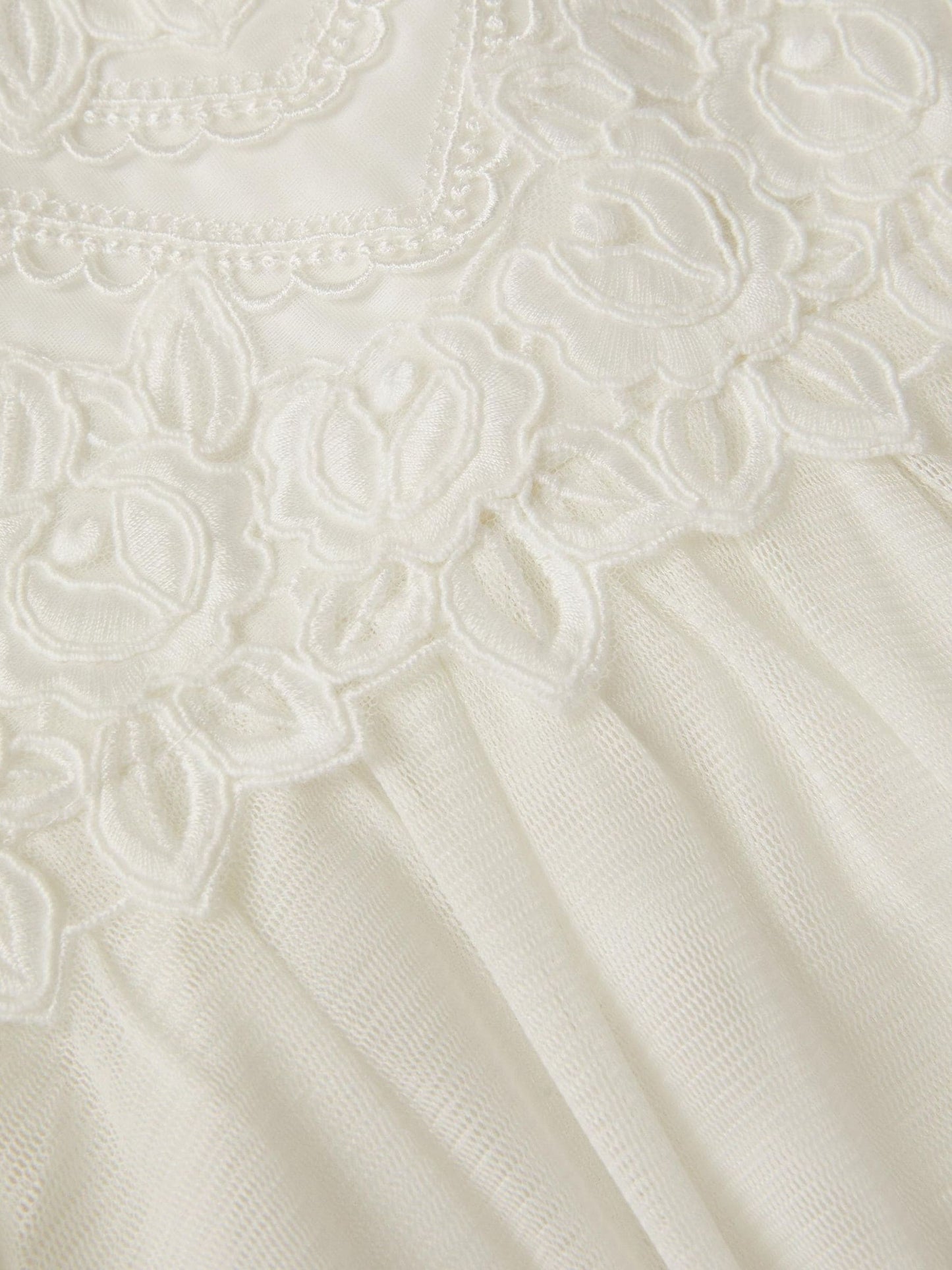 Monsoon Cream Baby Floella Floral Lace Dress image 3