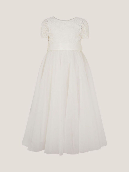 Dsiney Kidz - Monsoon Cream Anya Tulle Maxi Dress image 2