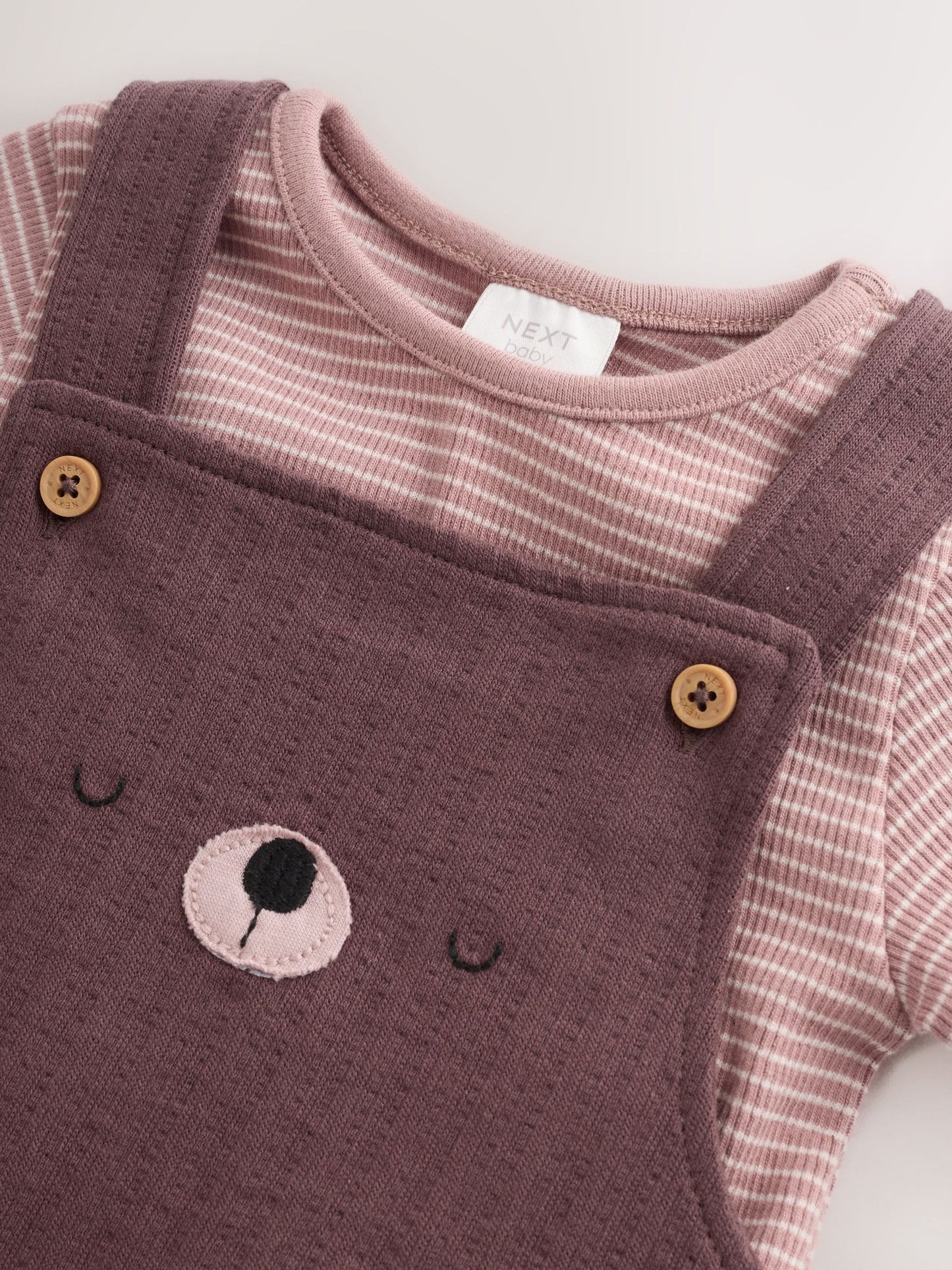 Brown Bear Jersey Dungarees and Bodysuit Baby Set (0mths-2yrs) image 8