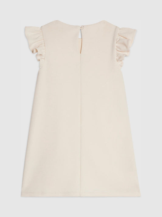 Dsiney Kidz - River Island Cream 3D Flower Shift Dress image 2