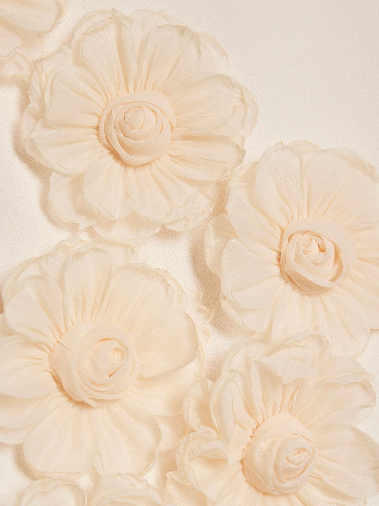 River Island Cream 3D Flower Shift Dress image 4