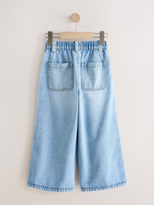 Dsiney Kidz - Red Side Detail Wide Leg Jeans (3-16yrs) image 2