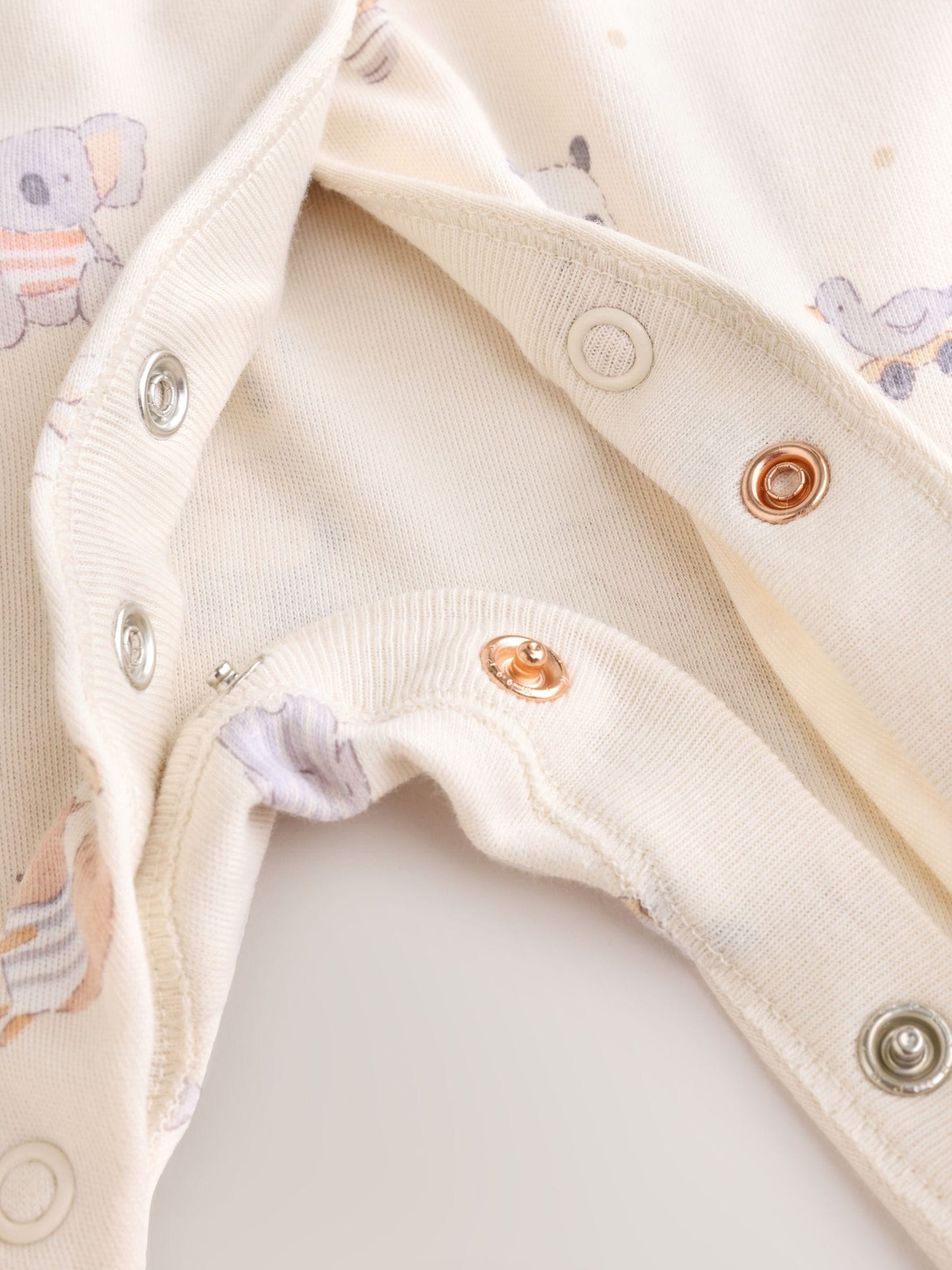 Neutral Animal Baby Sleepsuits 3 Pack (0-2yrs) image 9