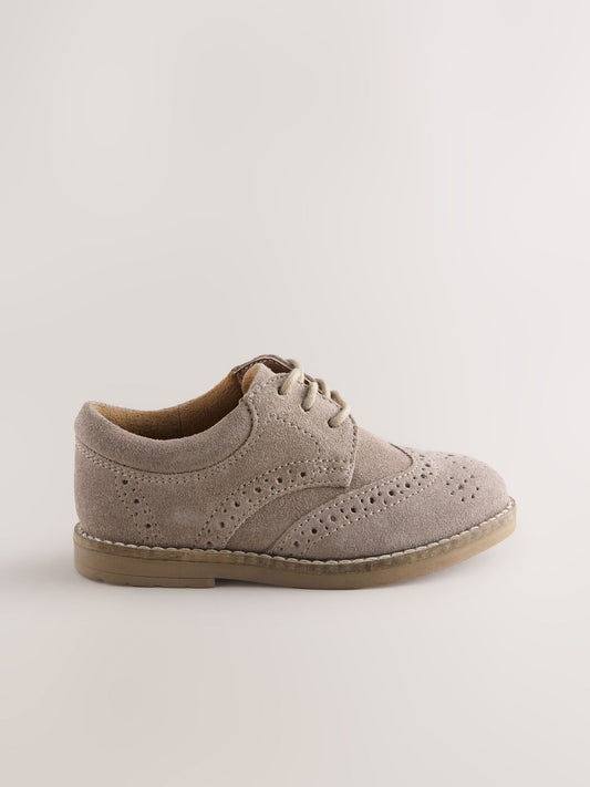 Dsiney Kidz - Neutral Wide Fit (G) Lace Up Brogue Shoes image 2