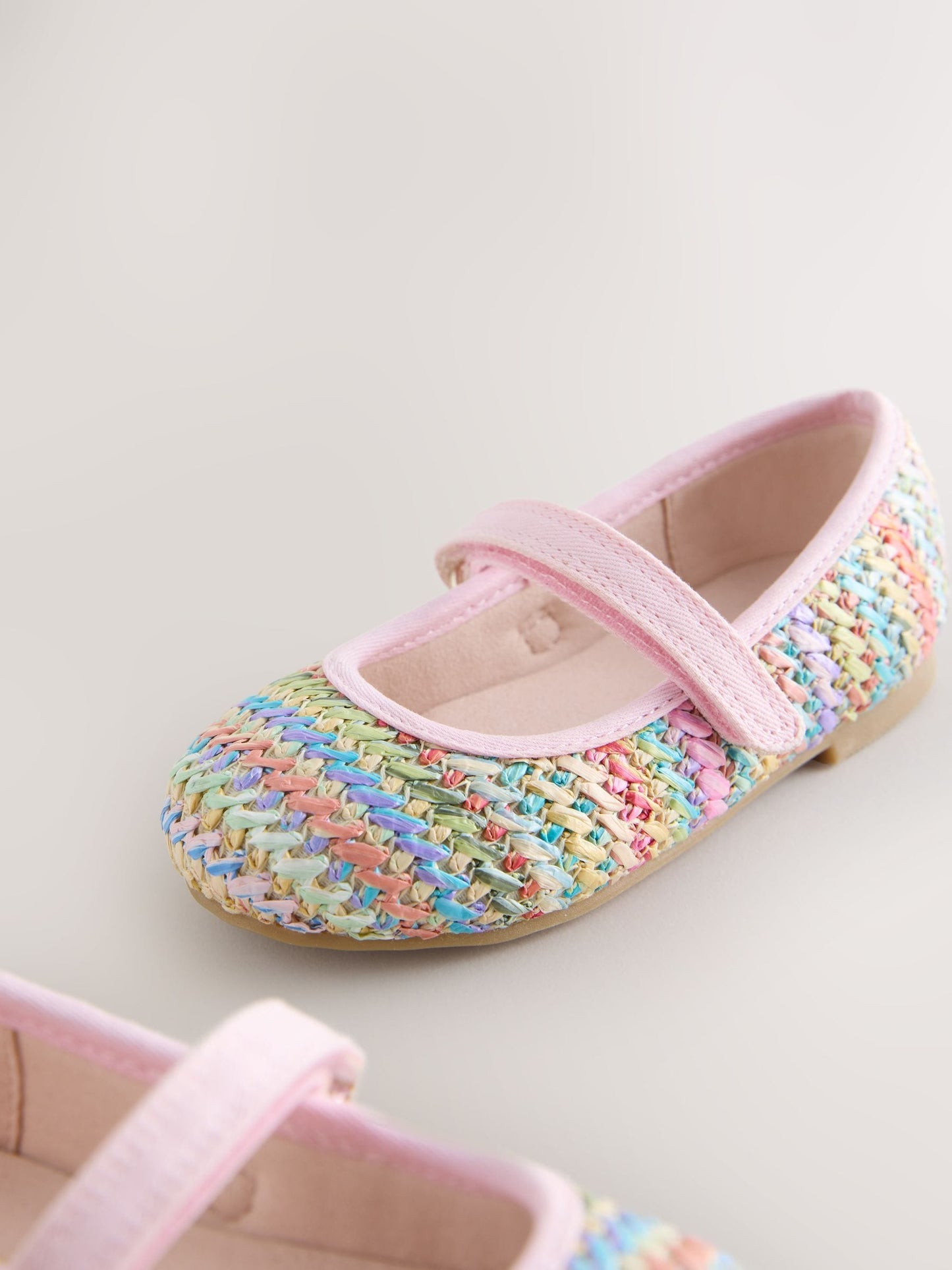Rainbow Wide Fit (G) Mary Jane Touch Fastening Occasion Shoes image 6