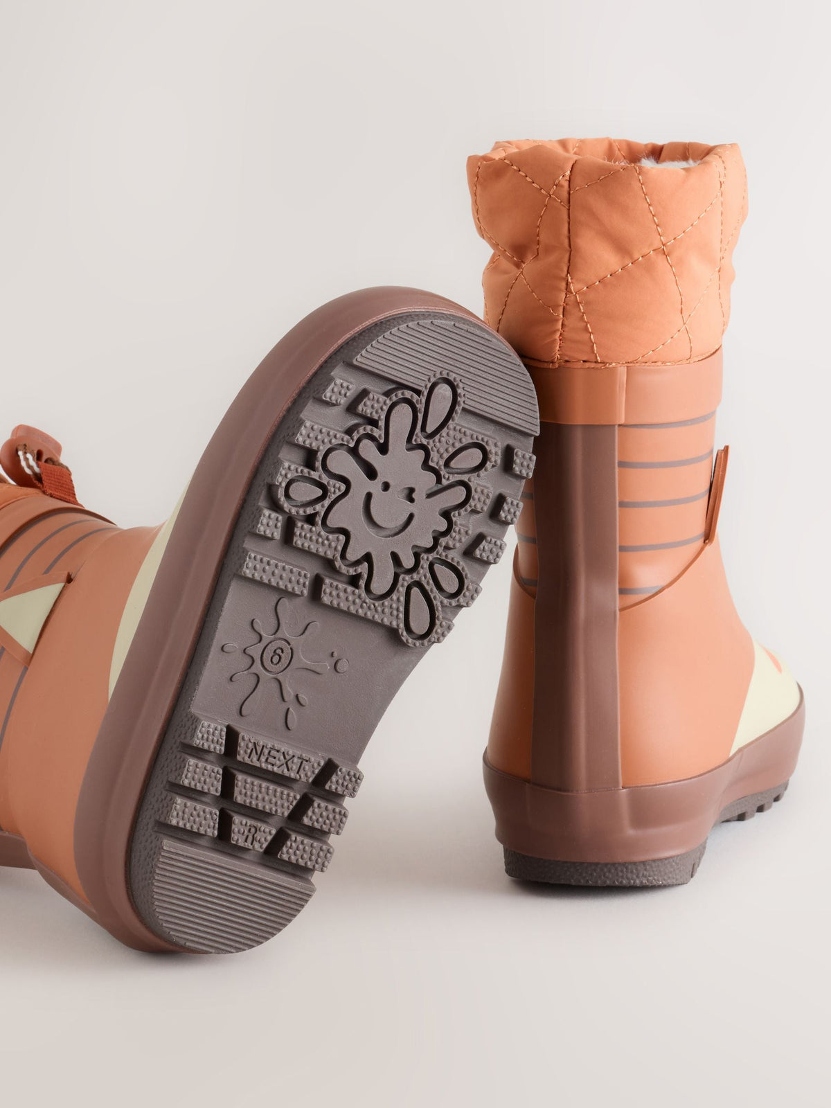 Tan Brown Fox Cuff Wellies - image 5