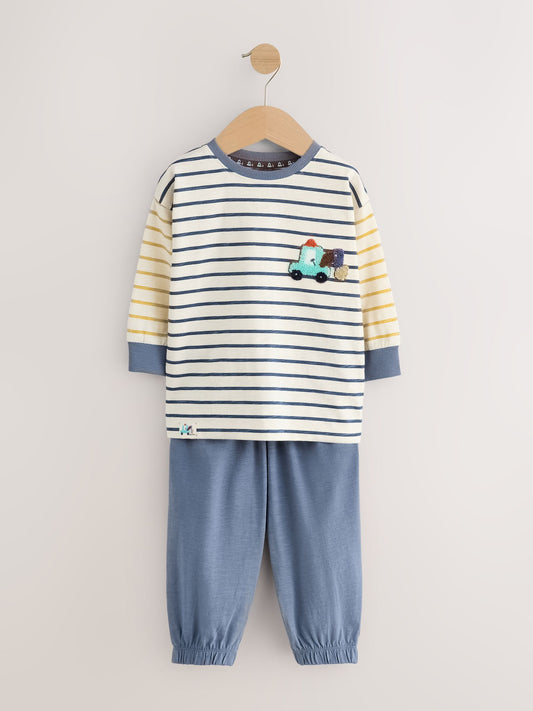 Dsiney Kidz - Brown/Yellow/Blue Diggers Oversized Pyjamas 3 Pack (9mths-8yrs) image 2