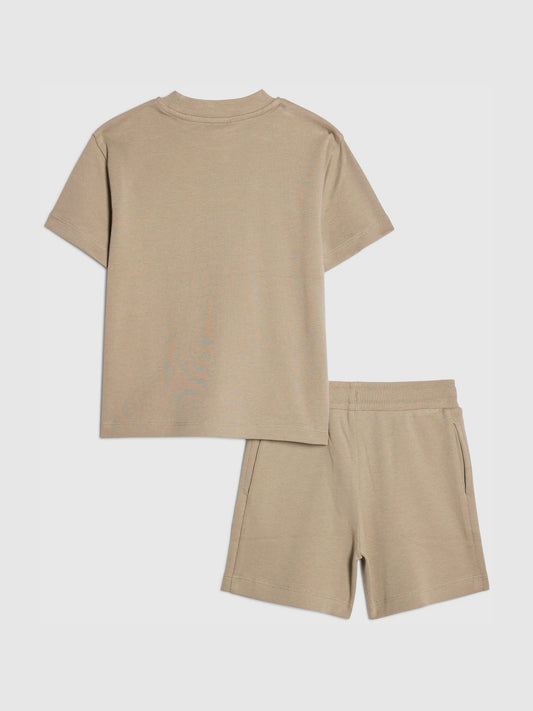 River Island Khaki Green RR T-Shirt & Short Sets image 2
