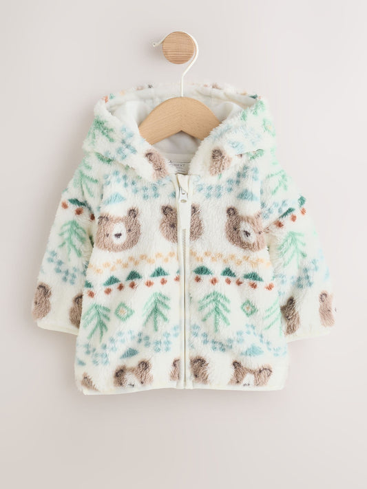 Disney Kidz - Green Fairisle Fleece Baby Zip Jacket (0mths-2yrs) image 1