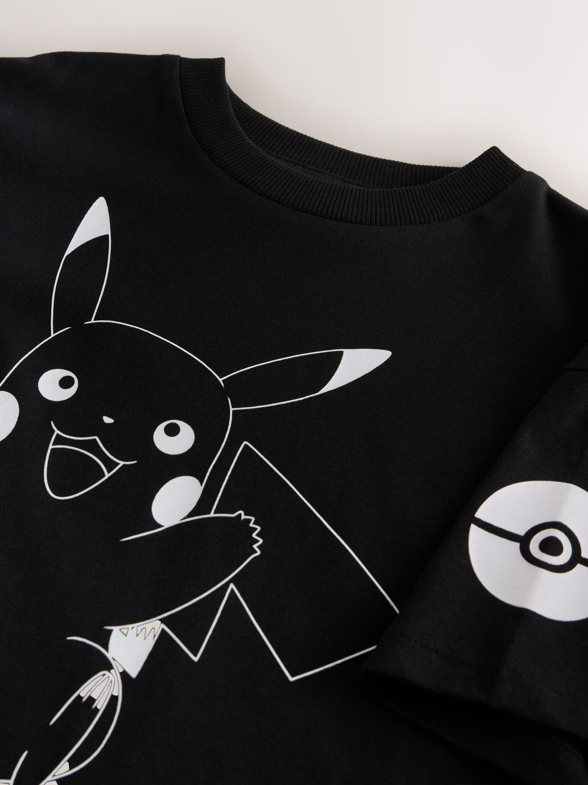 Black/White Pokémon Short Sleeve T-Shirt (3-16yrs) - image 3