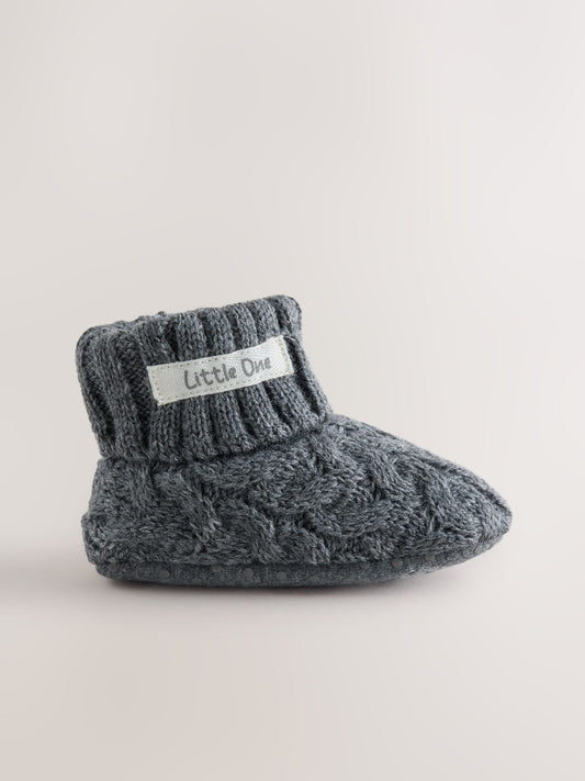 Dsiney Kidz - Grey Baby Knitted Sock Top (0-18mths) image 2