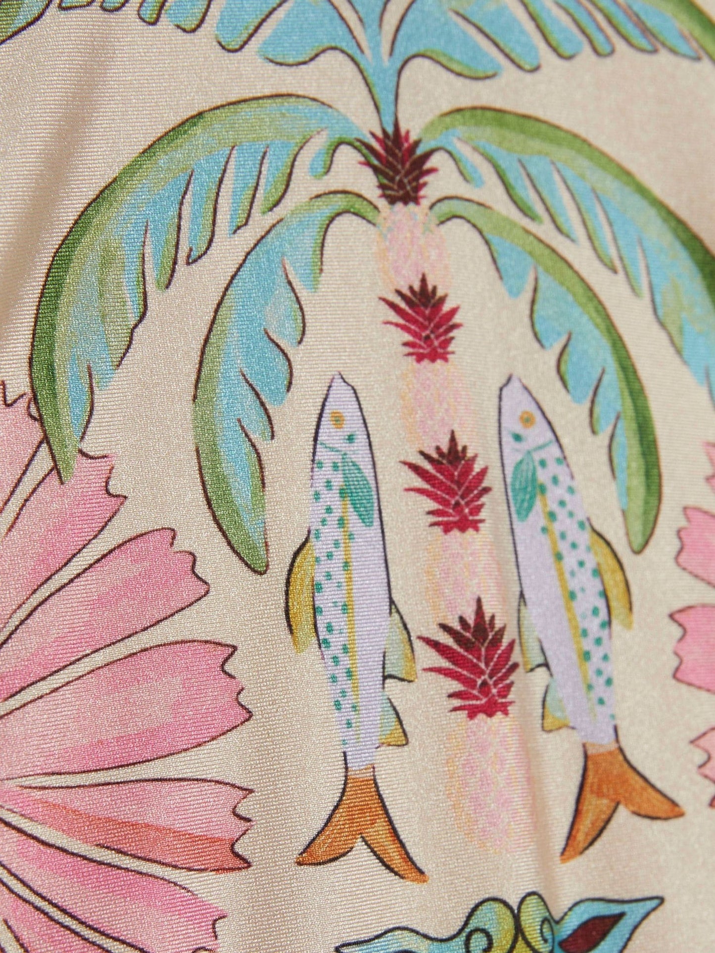 Dsiney Kidz - River Island Pink All Over Palm Print Swimsuit image 4