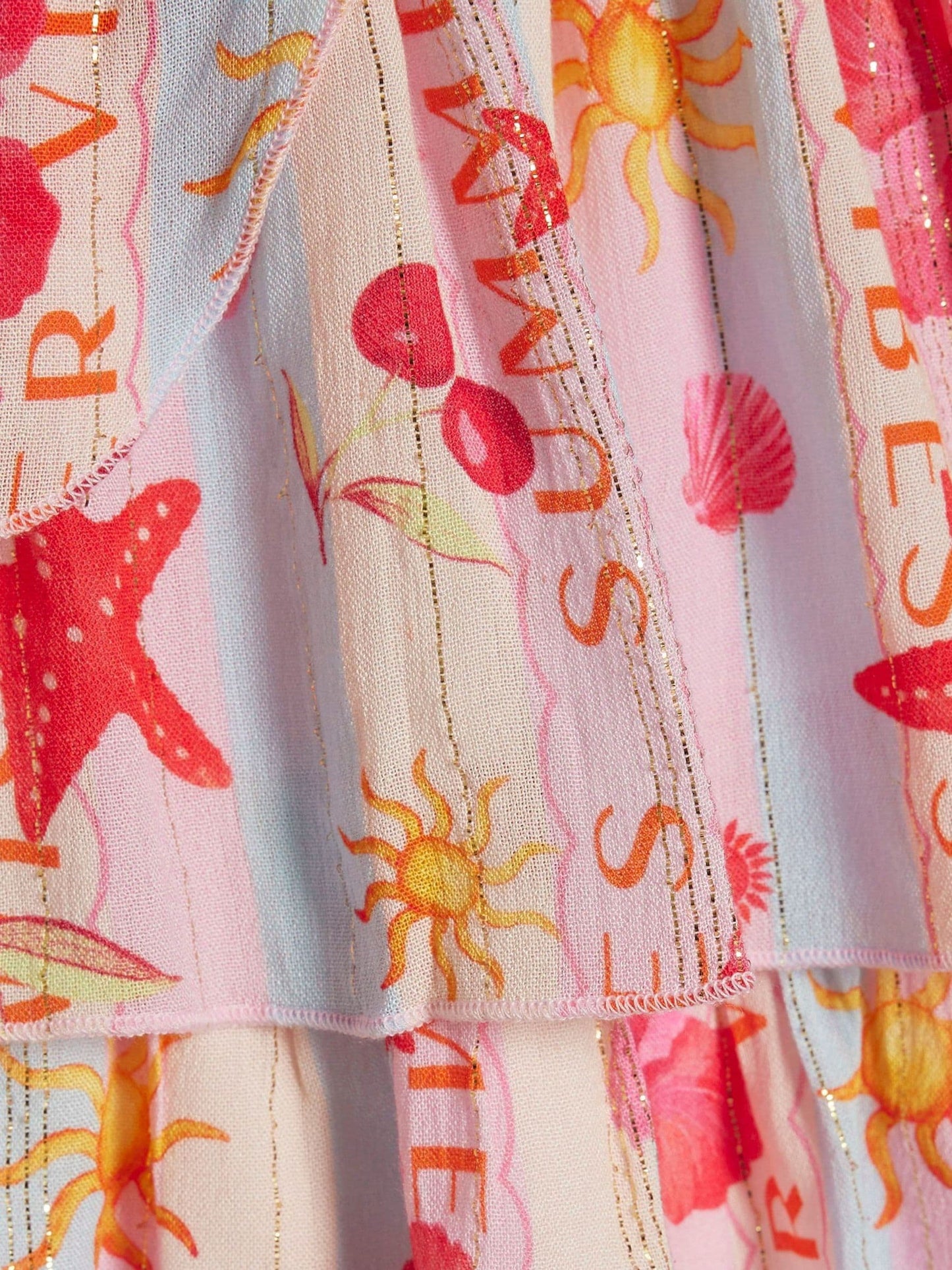 River Island Pink La Mer Scalloped Sun Dress image 4