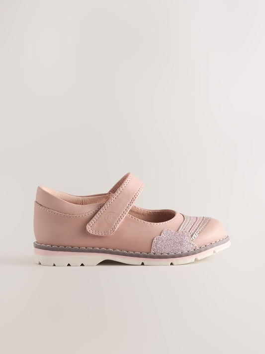 Dsiney Kidz - Pink Metallic Rainbow Mary Jane Touch Fastening Shoes image 2
