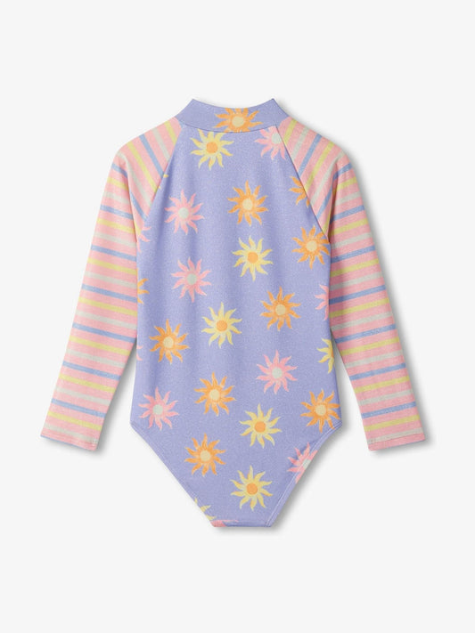 Dsiney Kidz - Hatley Purple Light Light Longsleeve Rashguard Swimsuit image 2
