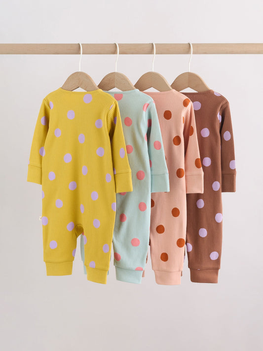 Bright Spot Baby Sleepsuits 4 Pack (0mths-3yrs) image 2