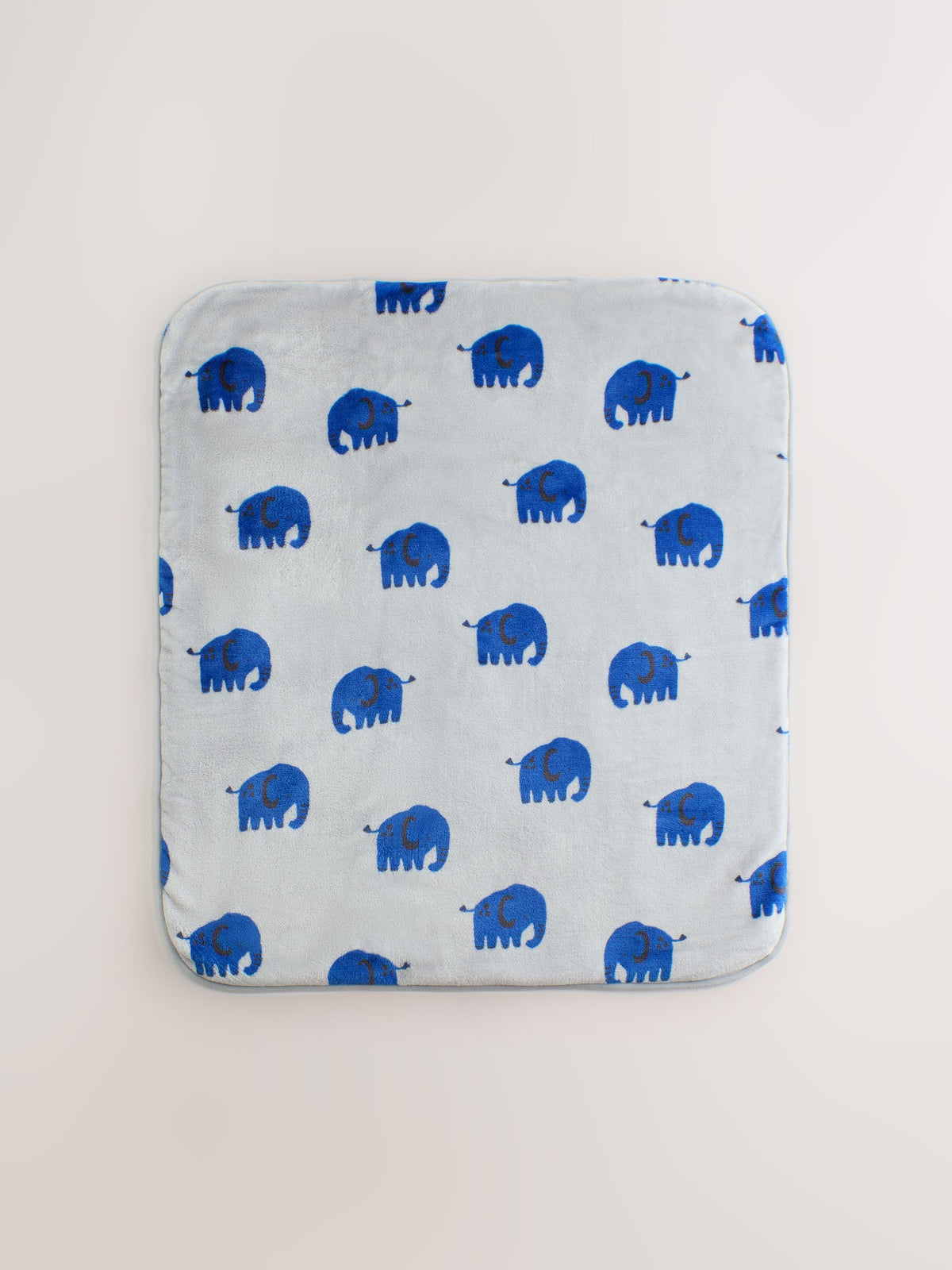 Blue Elephant Fleece Baby Blanket - image 5