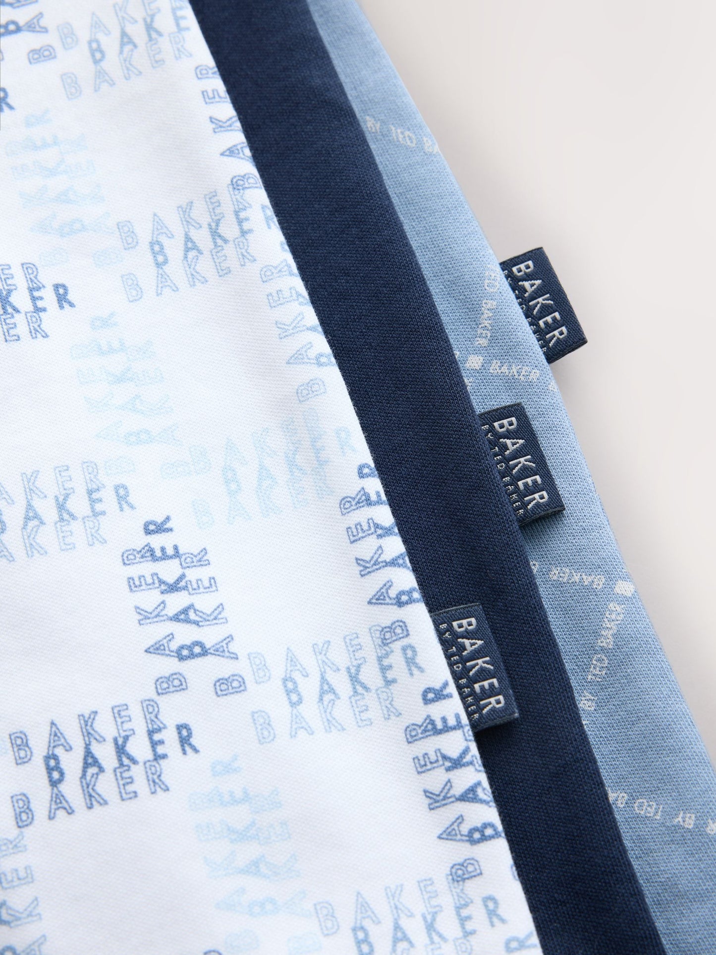 Baker by Ted Baker Blue Baker by Ted Baker 3 Pack Sleepsuits image 7