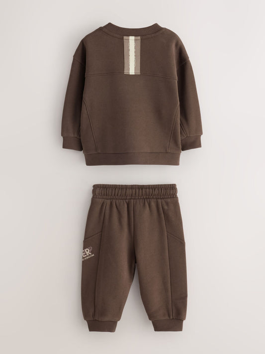 Dsiney Kidz - Baker by Ted Baker Brown Sweatshirt and Joggers Set image 2
