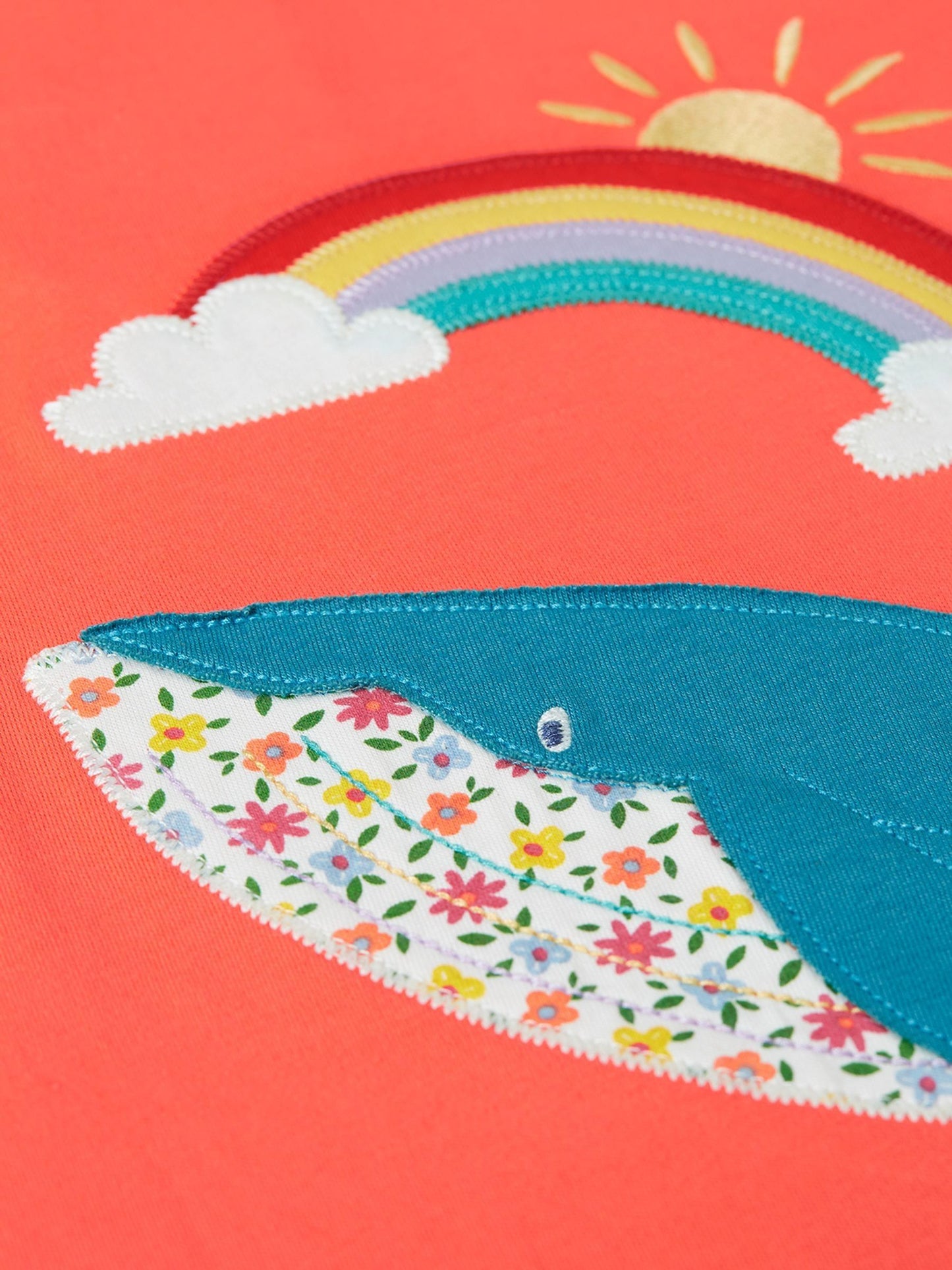 Frugi Red Scout Applique T-Shirt image 4