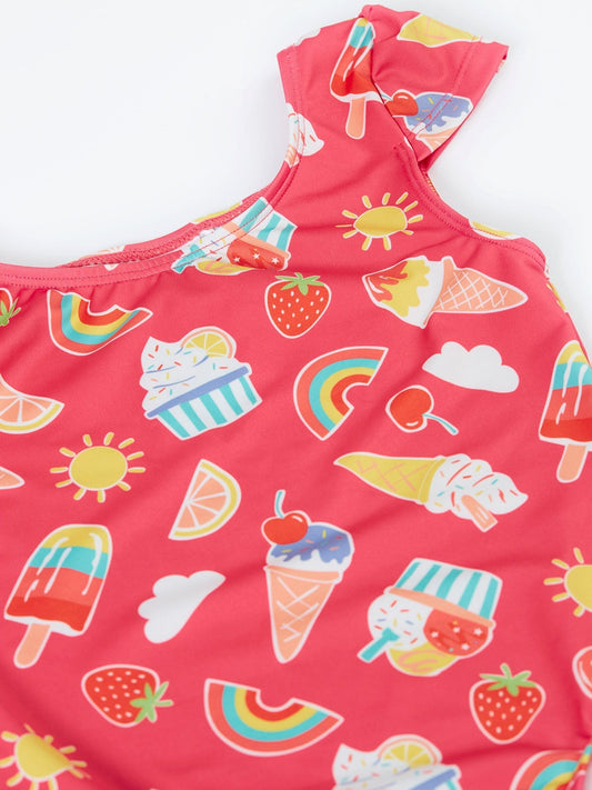 Dsiney Kidz - Frugi Pink Marina Swimsuit image 2