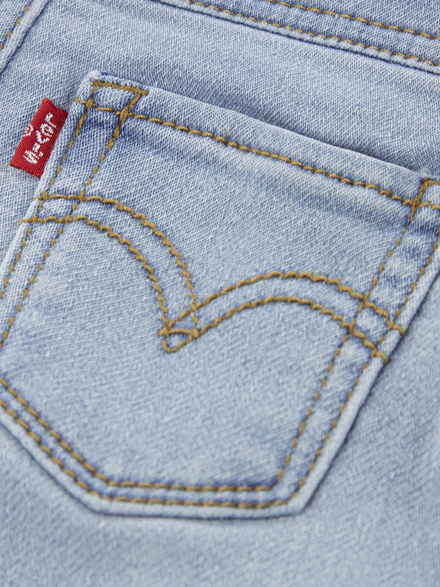 Levi's Blue Pull On Wide Leg Denim Look Trousers image 4