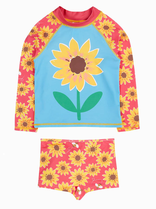 Dsiney Kidz - Frugi Pink Rachel Rash Vest Set image 2