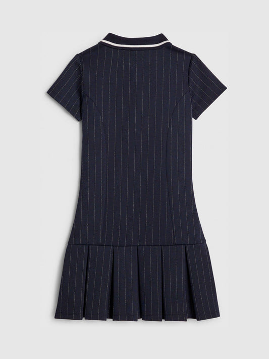 River Island Blue Los Angeles Pinstripe Dress image 2