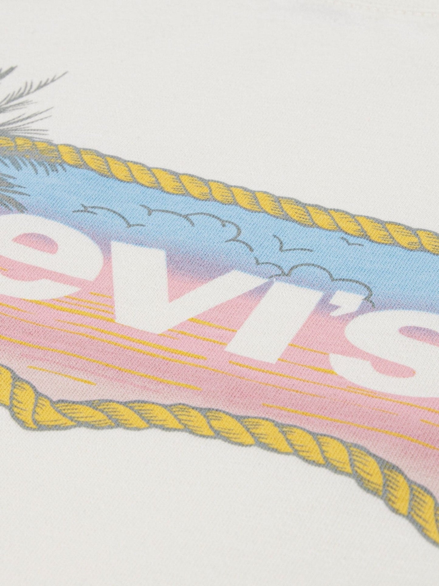 Dsiney Kidz - Levi's White Ombre Batwing Short Sleeve T-Shirt image 3