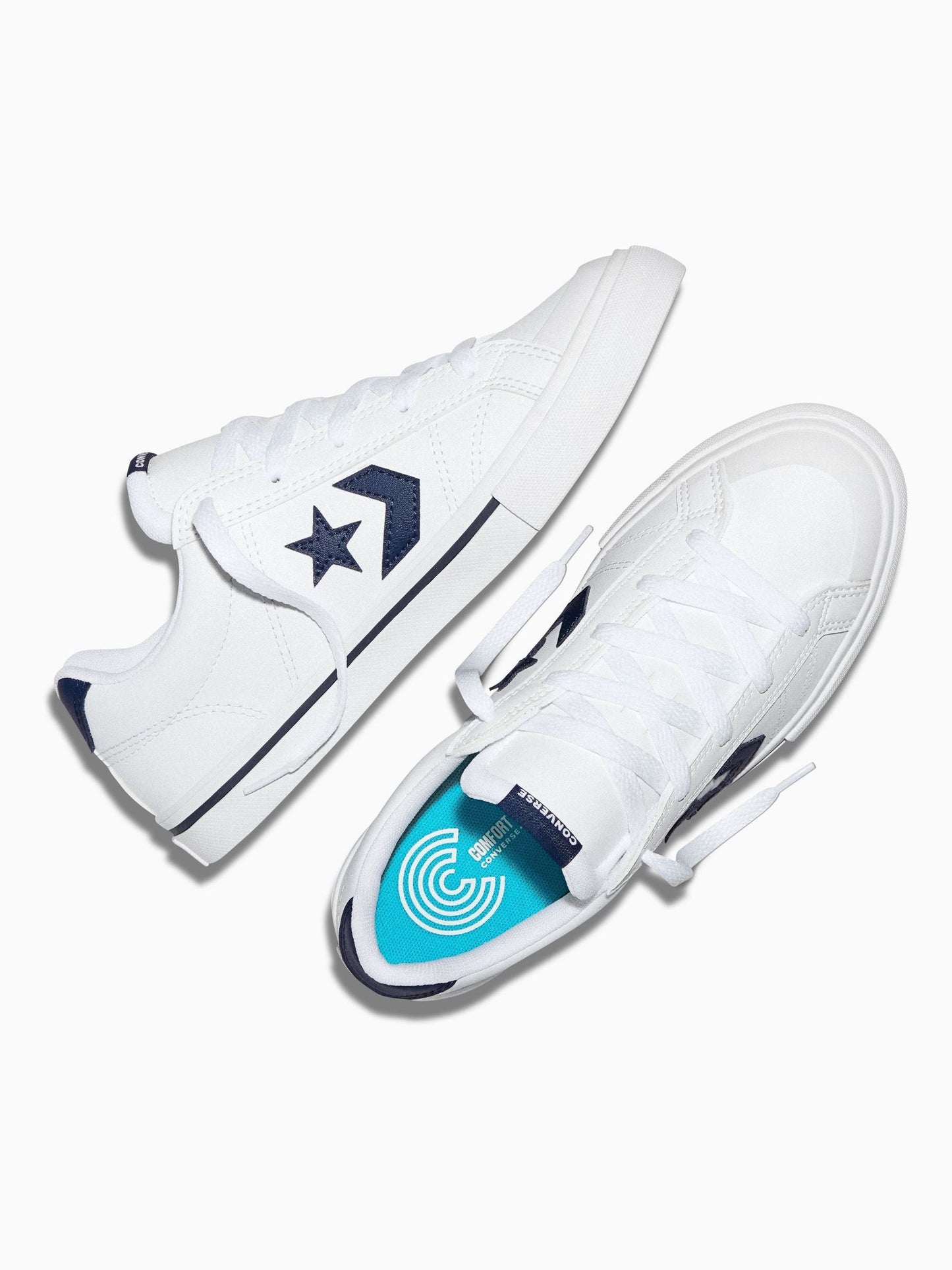Converse White/Black Sport Casual Low Trainers image 5
