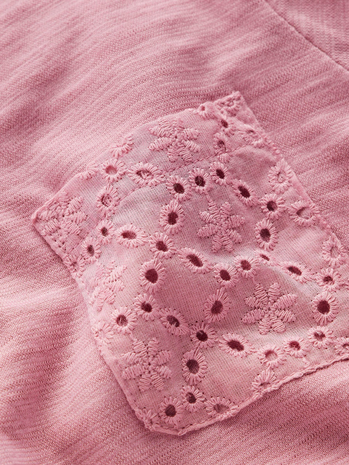 Dsiney Kidz - Boden Pink Broderie Pocket Jersey Dress image 3