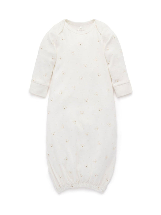 Purebaby Natural Bear Print Sleepsuit image 2