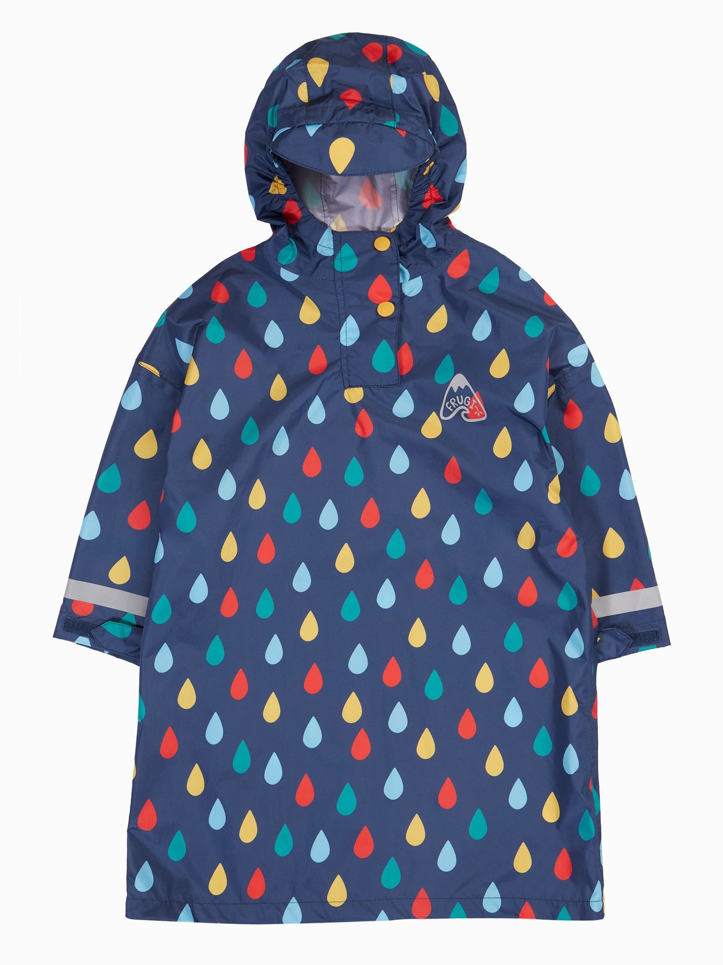 Frugi Blue Puddle Packaway Poncho image 3