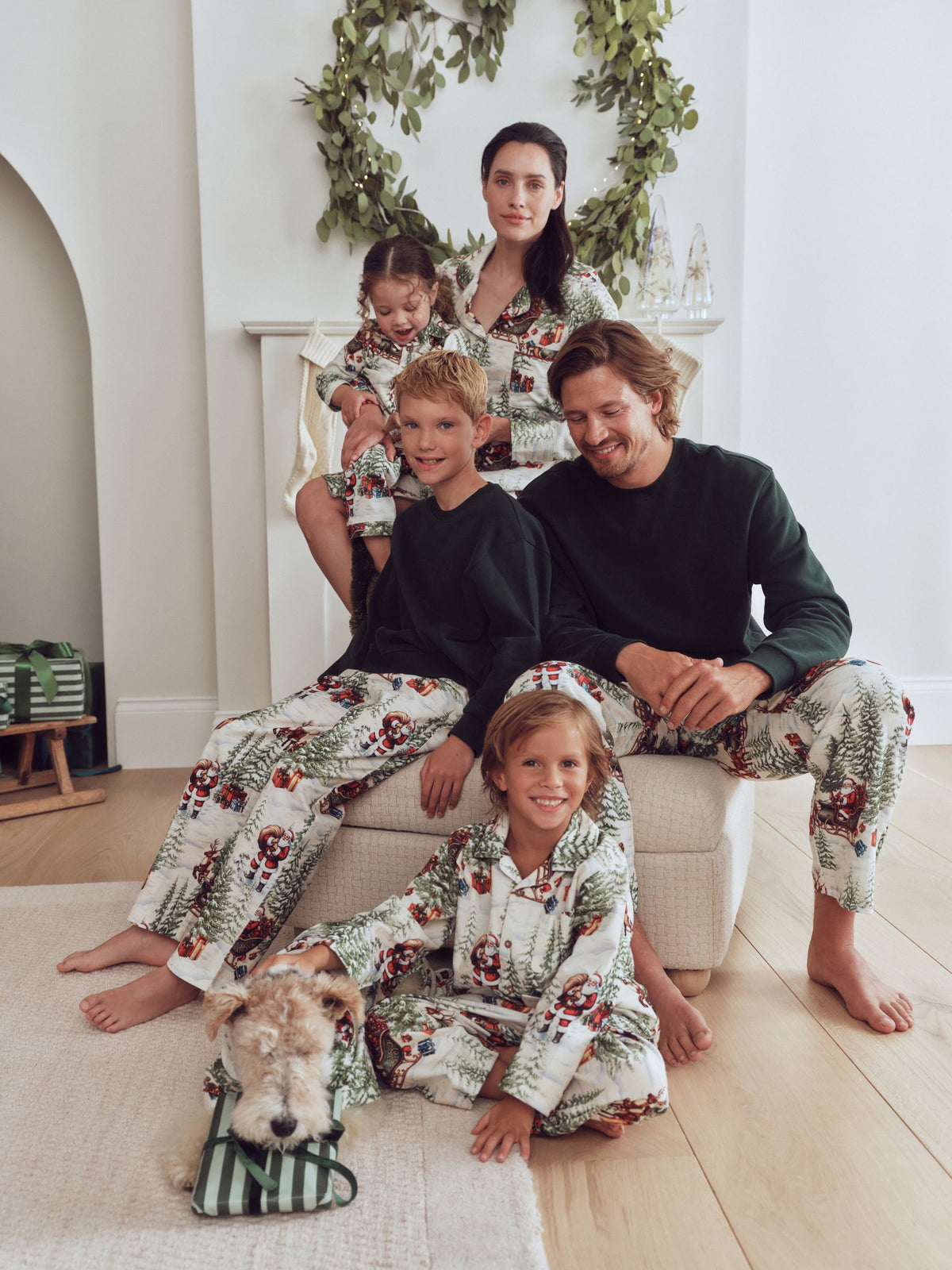 Ecru Santa Matching Family Christmas Pyjamas (9mths-16yrs) - image 5