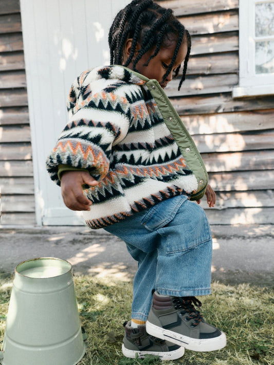 Dsiney Kidz - Khaki/Cream Aztech All Over Print Fleece (3mths-7yrs) image 2