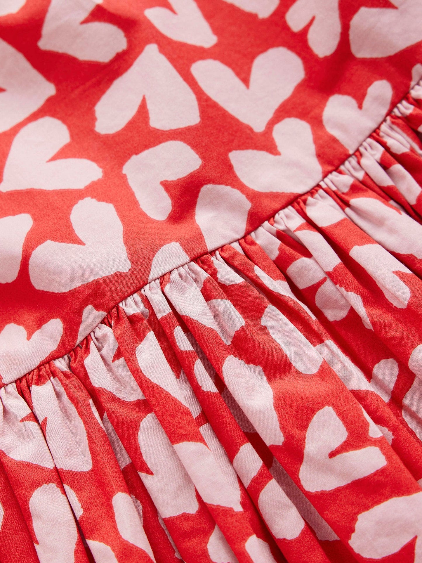 Boden Red Heart Bubble Hem Dress image 3