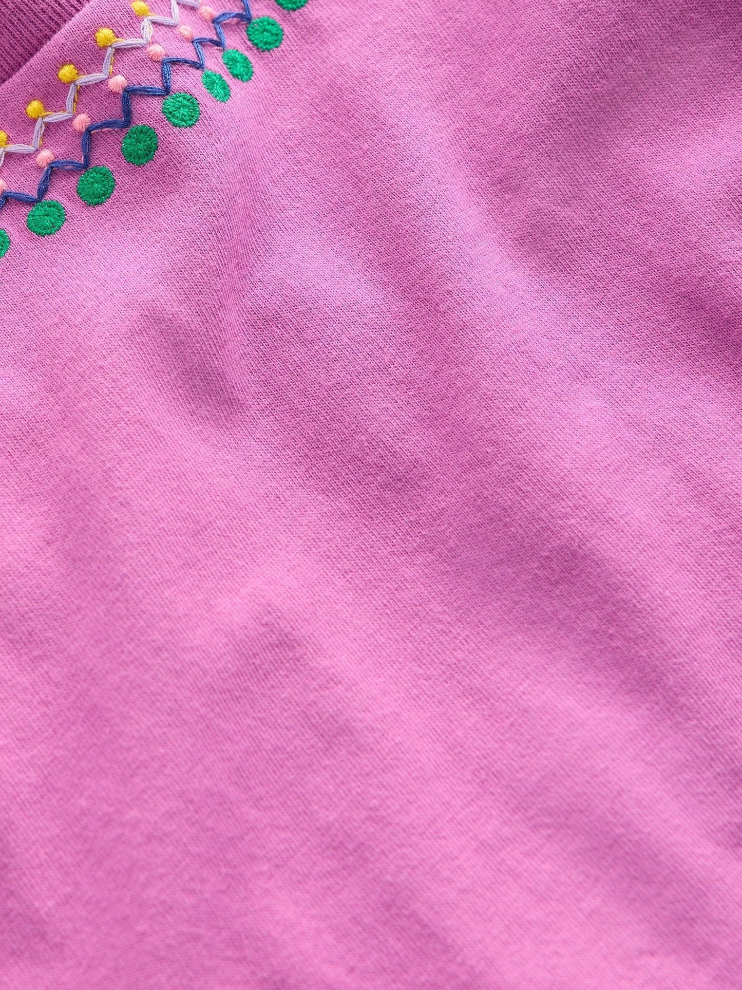 Boden Purple Relaxed Embroidered T-Shirt image 3