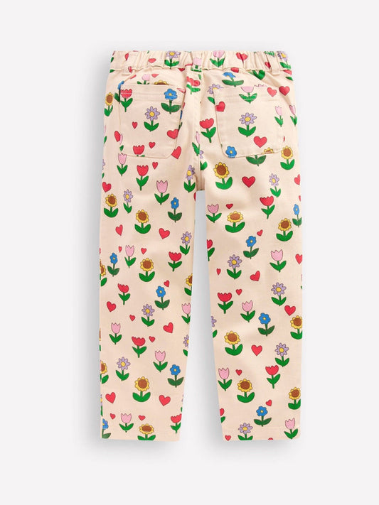 Boden Cream Sunflower Pleat Trouser image 2